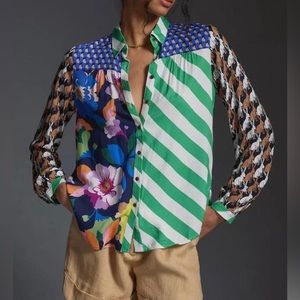 The Paz Buttondown Shirt by Maeve NEW